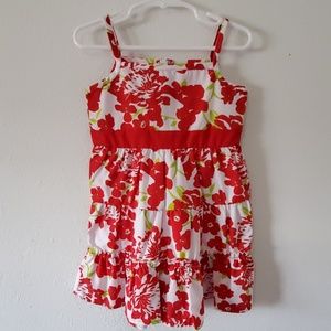 Red Floral Summer Dress